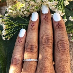 Cubic Zirconia Stacking Ring - Sterling Silver